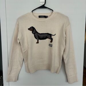 Ralph Lauren Dog Cotton Sweater Size M